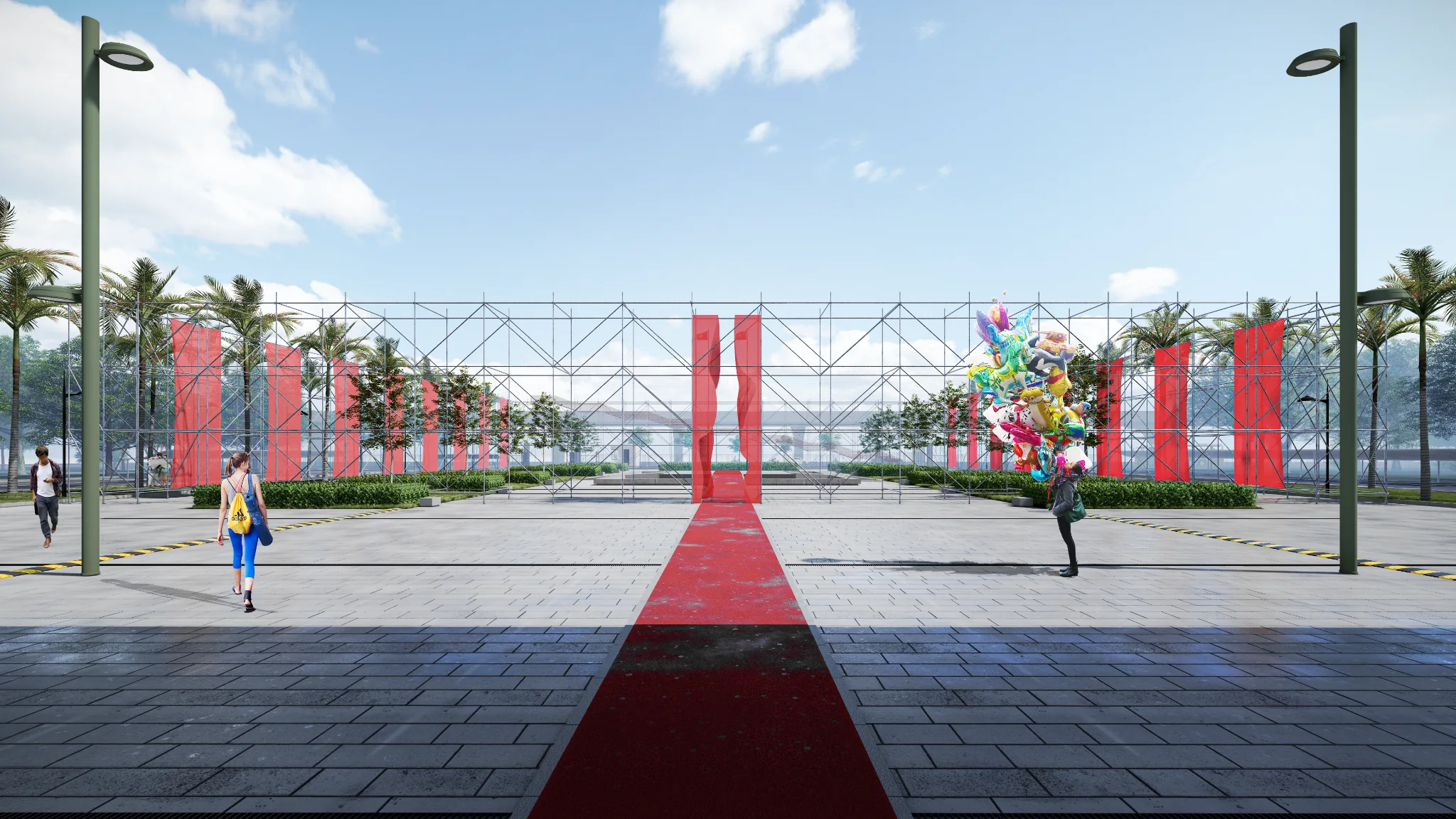 Hanoi Museum Exhibition — forecourt installation